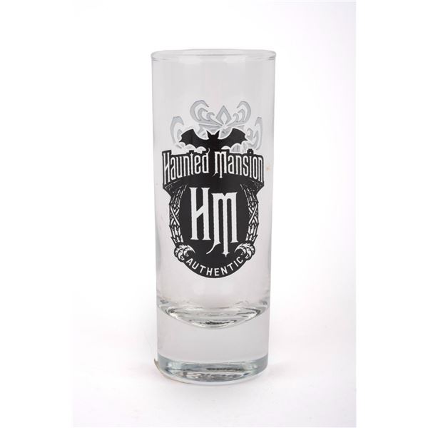 A Haunted Mansion Wallpaper Shot Glass.