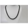 Image 1 : 8-10mm Tahitian Peacock Green Near Round Pearl Necklace with Gold Clasp