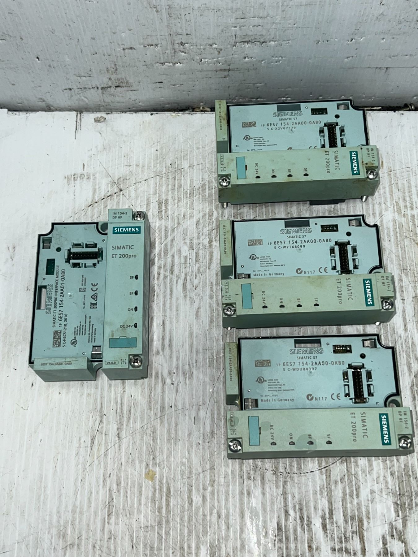 Lot of (4) Siemens Modules (See Pics For Part Numbers)