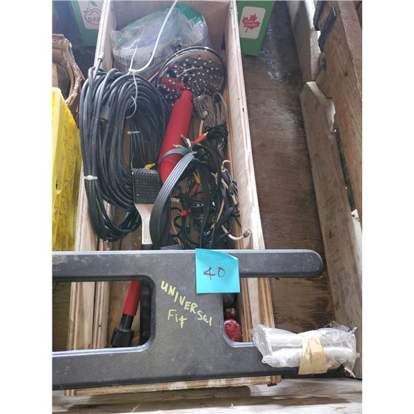 BBQ burner, shower head and cable