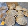 Image 2 : wicker baskets/plates and bowls