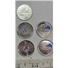 Image 3 : Lot of Colored Quarters - Poppy, Cindy Klassen, Breast Cancer, Whale