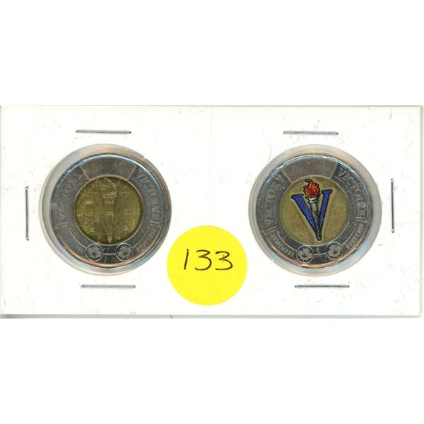 1945-2020 "Remember Victory" Color/Noncolor Toonie Set