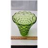 Image 2 : Green Vase Glass 8 1/4"