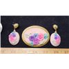 Image 2 : 2 broach & earring sets