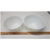 Image 1 : 2 White Fire King bowls