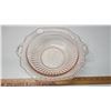 Image 1 : Depression glass fruit bowl - open rose 11"w