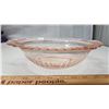 Image 3 : Depression glass fruit bowl - open rose 11"w