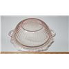 Image 5 : Depression glass fruit bowl - open rose 11"w