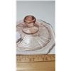 Image 5 : Depression glass biscuit barrel - Mayfair 7"h Cabbage Rose