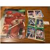 Image 2 : SET OF 4 BASEBALL CARDS AND ASSORTED HOCKEY