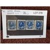 Image 1 : 4 Canada 5c Admiral head stamps - used, blue
