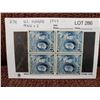 Image 1 : 4 block of Canadian 4c "Alex Graham Bell" stamps - mint