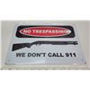 Image 1 : Metal Sign, Approx. 8"x11.5"; Don't Call 911