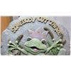Image 2 : Frog Plaque and Stand