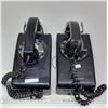 Image 1 : (2) Northern Electric Black Wall Phone