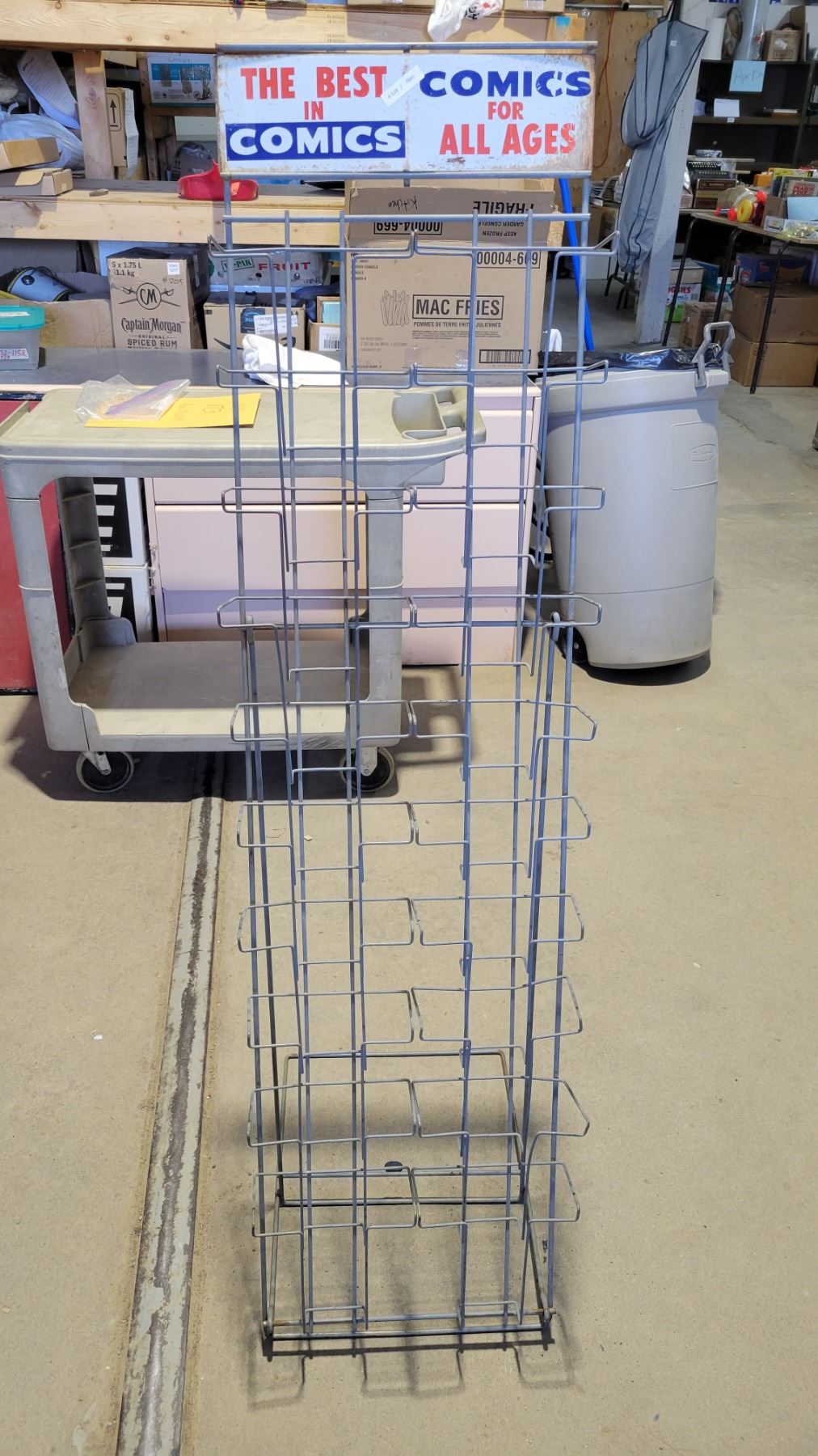 Comic Sale Rack Vintage Comic Display Rack