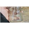 Image 3 : 2 Vintage Glass Quart Sealers “Jewel” Jars – 1 Glass Lid Marked “Jewel”, Insulator #16 – all glow or