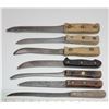 Image 3 : 7 Very Sharp De-Boning Knives 1 – Solingen, Germany + 2 Brass Meat Tenderizers + “Associated Growers