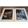 Image 3 : 4 Metallic Colored Etched Prints by “Paul Detlefsen” –  8x10inch