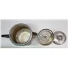 Image 8 : Enamel Camping lot – Coffee Pot has its insides but handle is broken