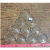 Image 5 : 1 “Canadian Jewel” Quart Jar + 10 “Jewel” Glass Lids, All Glow Orange