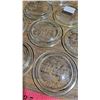 Image 6 : 1 “Canadian Jewel” Quart Jar + 10 “Jewel” Glass Lids, All Glow Orange