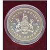 Image 1 : 1971 Specimen Silver Dollar. Centennial of BC. Housed in a black case.