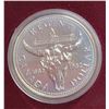 Image 1 : 1982 Specimen Silver Dollar. 100th Anniversary of Regina. Bison skull. Housed in a black case.