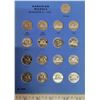 Image 2 : Complete Set of 57 Canadian Nickel 5 Cents 1961 – 2016. Coins grade EF to BU. Housed in a blue Whitm