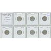 Image 1 : Complete Set of Canadian World War II Silver 10 Cents 1939 - 1945. Coins grade F-12 to EF-40. A nice