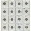 Image 1 : Complete Year Set of Canadian Elizabeth Silver 10 Cents. Includes 1953 NSF, 1954, 1955, 1956, 1957, 