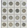 Image 1 : Lot of 16 Canadian Elizabeth Silver 50 Cents. Includes 1953 SF, 1953 NSF, 1954, 1955, 1956, 1957, 19