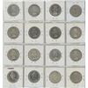 Image 2 : Lot of 16 Canadian Elizabeth Silver 50 Cents. Includes 1953 SF, 1953 NSF, 1954, 1955, 1956, 1957, 19