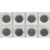 Image 2 : Lot of 8 Canadian Nickel Dollars. Includes 1968, 1972, 1974 Winnipeg, 1975, 1976, 1979, 1980 & 1986.