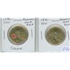Image 1 : Complete Set of 1896 – 2021 Klondike Gold Rush Loonies including Colourized & Regular. Both BU from 