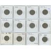 Image 1 : Lot of 12 U.S. Buffalo Nickels. Includes 1919, 1926, 1927, 1927S, 1928D, 1929D, 1930S, 1935, 1936, 1
