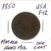 Image 1 : 1850 Matron Head Mod USA Large Cent