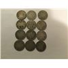 Image 1 : 12 Silver King George coins