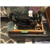 Image 1 : Antique Singer sewing machine - contents