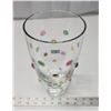 Image 2 : Large pokadot glass vase - 10"