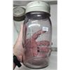 Image 5 : 2 Glass mason jars - Beaver & purple glass "New Gem"