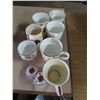 Image 5 : Ukrainian tea cups and glass cups with assorted glassware