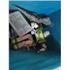 Image 2 : Teal tote with kids toys - Includes: Buzz Light Year Space Ranger