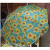 Image 1 : Beach Umbrella with sun flower printed pattern