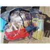Image 3 : Box of plastic containers and household items