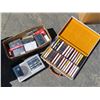 Image 1 : Panasonic Radio and Box of Cassettes + Carrying case full of Cassettes
