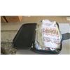 Image 1 : vintage suitcase with assorted fabrics