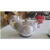 Image 3 : antique chicken teapot, creamer cup and sugar bowl