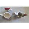 Image 8 : antique chicken teapot, creamer cup and sugar bowl